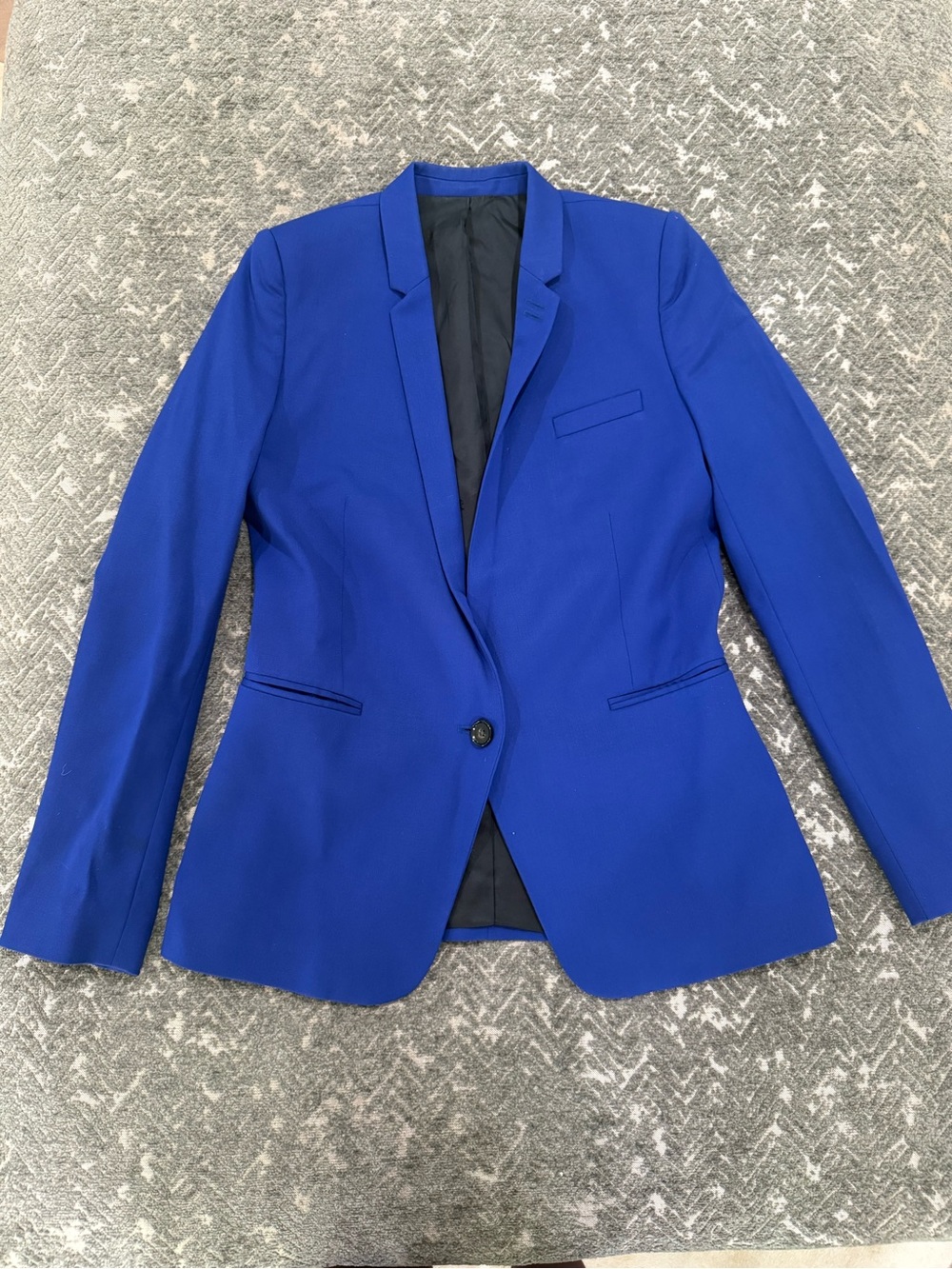The Kooples Cobalt Blue Wool Blazer Size 34 XS